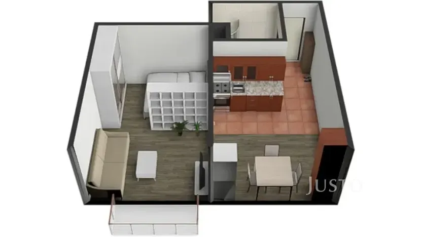 Pronájem bytu 1+1, Písek, třída Přátelství, 38 m2