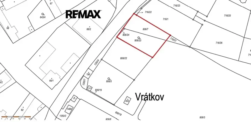 Prodej pozemku pro bydlení, Vrátkov, 918 m2