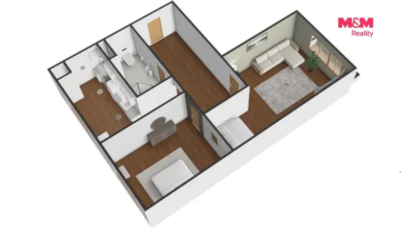 Pronájem bytu 2+1, Jihlava, U Pivovaru, 54 m2