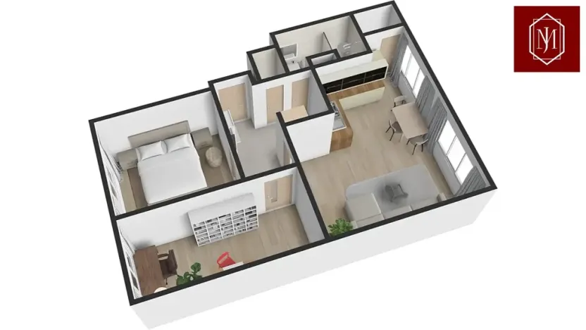 Pronájem bytu 3+kk, Cerekvička-Rosice, 75 m2