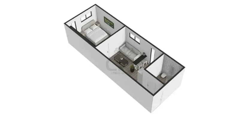 Pronájem bytu 2+kk, Brno, Sovinec, 42 m2