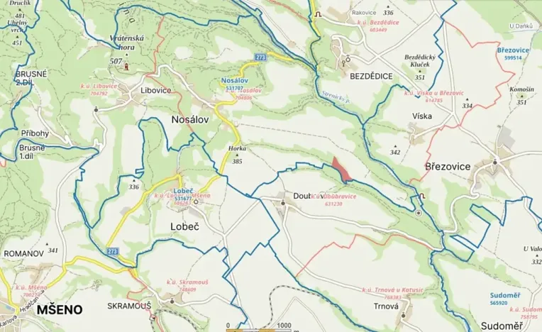 Prodej lesa, Nosálov, 44920 m2