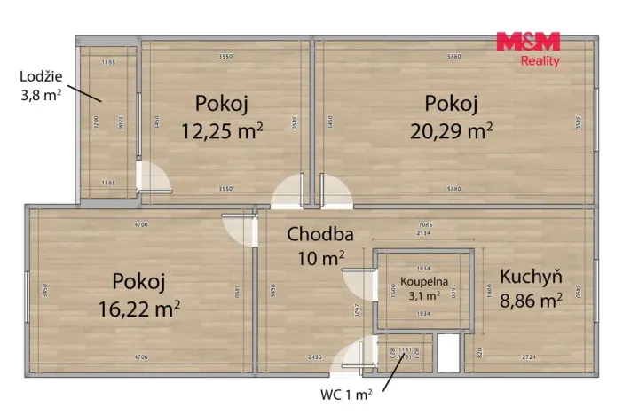 Prodej bytu 3+1, Domažlice - Týnské Předměstí, Michlova, 80 m2