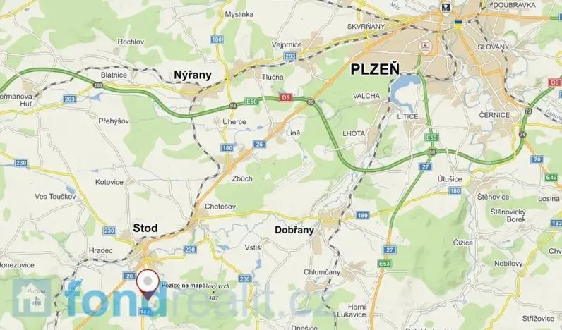 Prodej pozemku, Stod, 322 m2