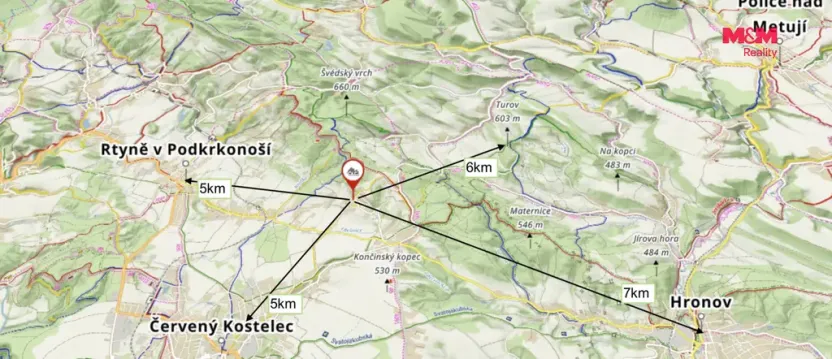 Prodej lesa, Červený Kostelec - Bohdašín, 15881 m2