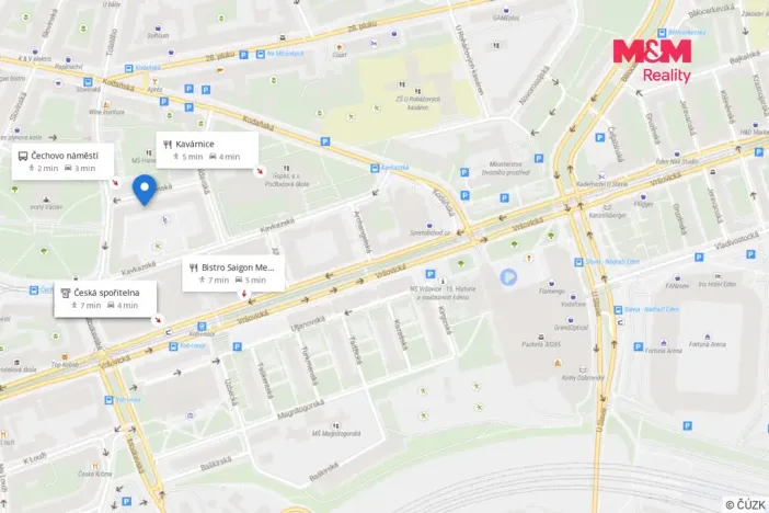 Pronájem bytu 1+1, Praha - Vršovice, Arménská, 37 m2