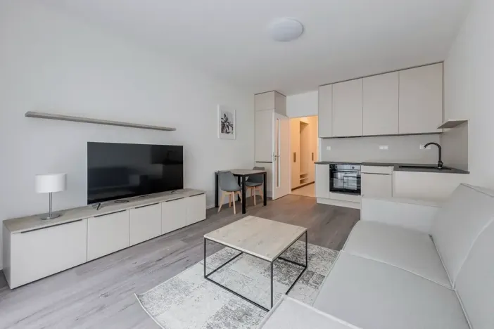 Pronájem bytu 1+kk, Praha - Karlín, Pernerova, 30 m2