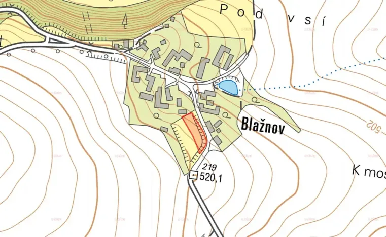 Prodej podílu pozemku pro bydlení, Křešín, 420 m2
