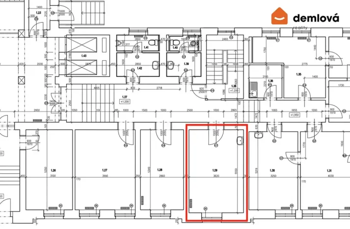 Pronájem kanceláře, Ostrava, Smetanovo náměstí, 22 m2
