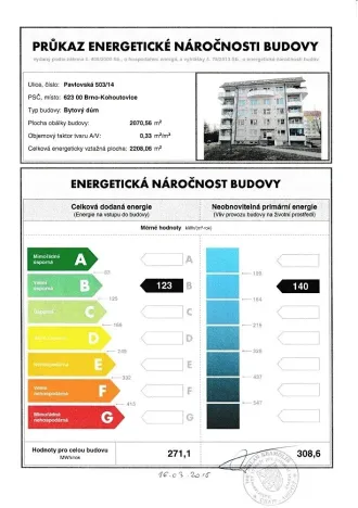 Prodej bytu 3+1, Brno, Pavlovská, 73 m2