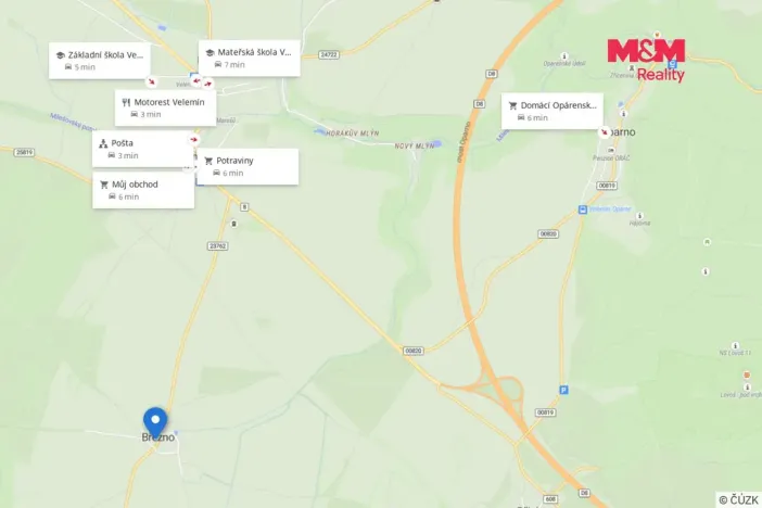 Prodej pozemku pro bydlení, Velemín - Březno, 608 m2