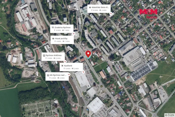 Prodej pozemku pro bydlení, Rychnov nad Kněžnou, 552 m2