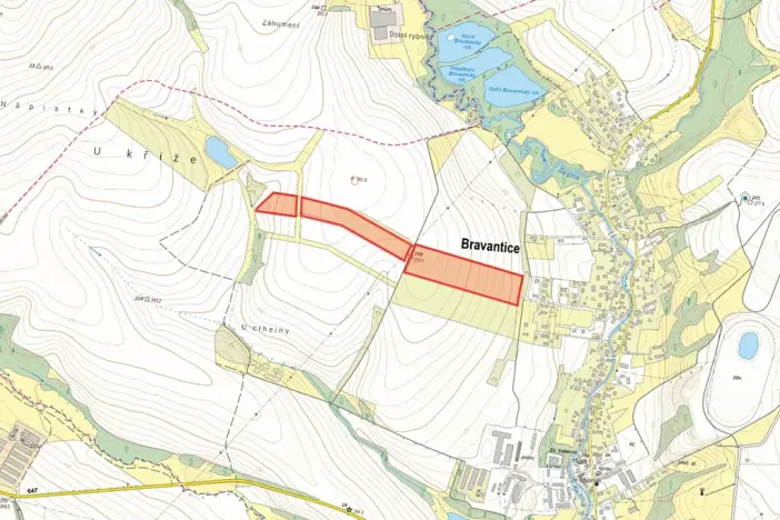 Prodej pole, Bravantice, 100211 m2