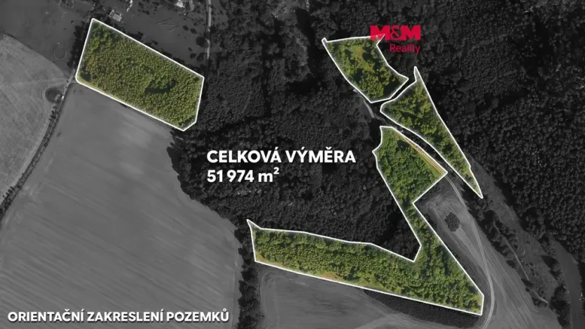 Prodej pole, Blíževedly, 51974 m2