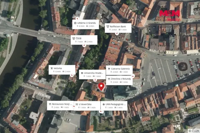 Pronájem bytu 3+kk, Hradec Králové, náměstí Jana Pavla II., 50 m2