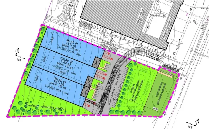 Pronájem skladu, Kolín, Plynárenská, 7700 m2