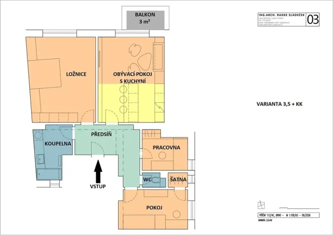 Prodej bytu 3+1, Brno, 80 m2