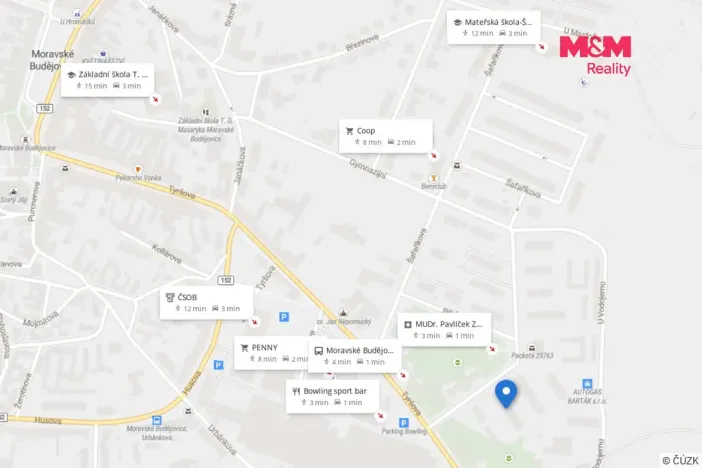 Pronájem bytu 3+kk, Moravské Budějovice, Myslbekova, 69 m2