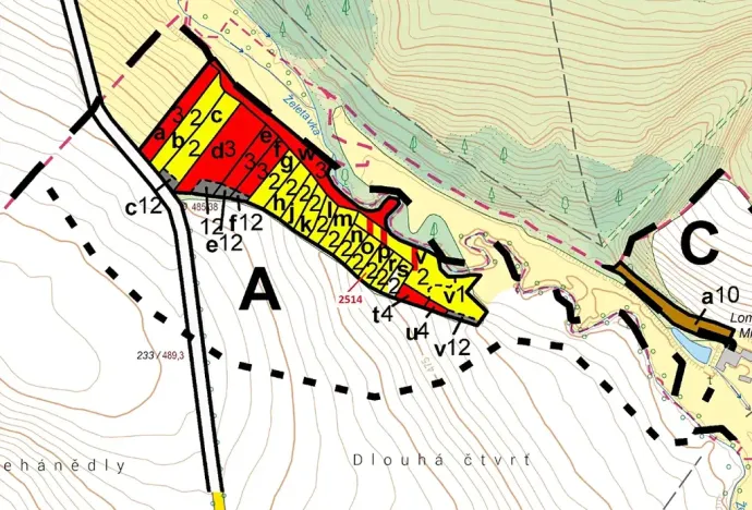 Dražba lesa, Chotěbudice, 532 m2