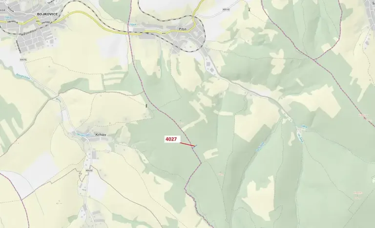 Dražba lesa, Pitín, 1282 m2