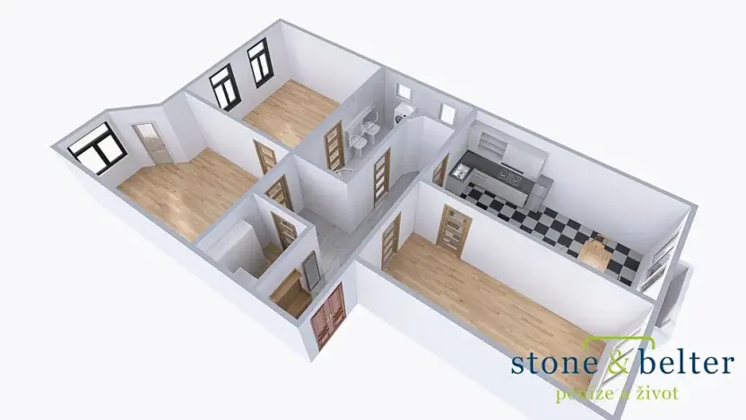 Pronájem bytu 3+1, Praha - Bubeneč, Bubenečská, 116 m2