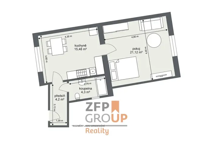 Prodej bytu 1+1, Praha - Strašnice, Pod altánem, 45 m2