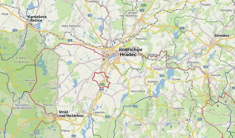 Prodej pozemku, Jindřichův Hradec - Horní Žďár, 3180 m2