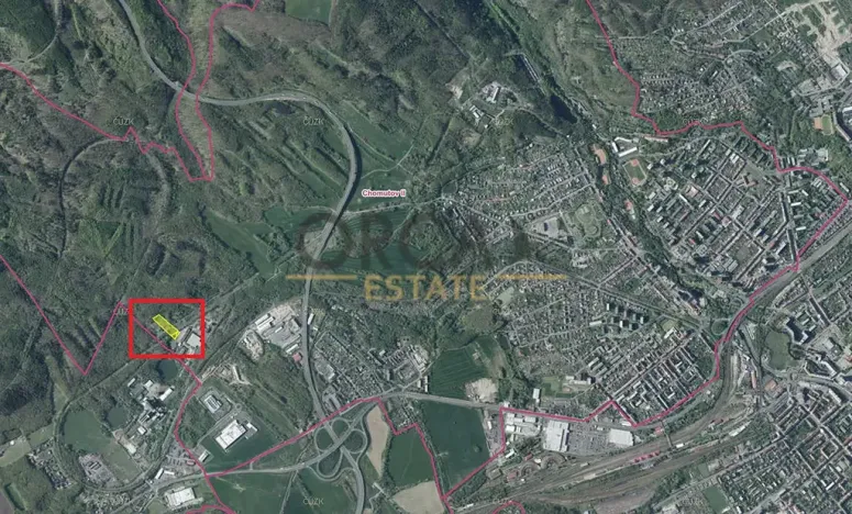 Prodej komerčního pozemku, Chomutov, 6505 m2