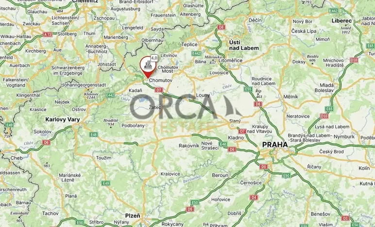 Prodej komerčního pozemku, Chomutov, 6505 m2