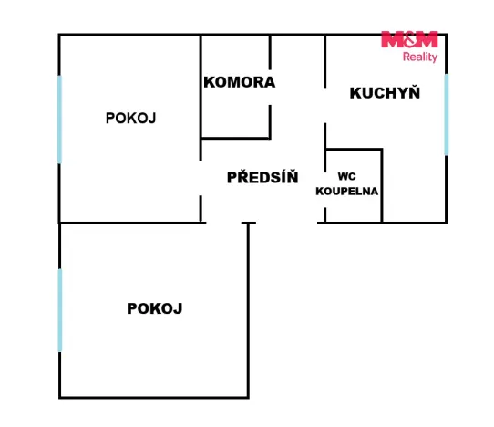 Prodej bytu 2+1, Nový Jičín, Vančurova, 52 m2