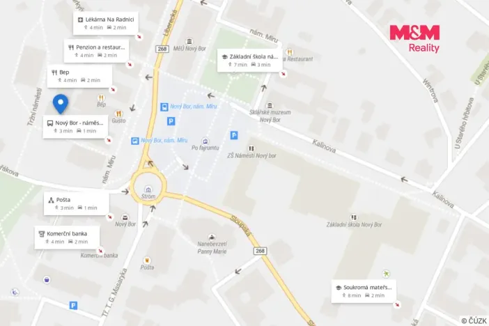 Pronájem bytu 3+1, Nový Bor, Tržní náměstí, 108 m2