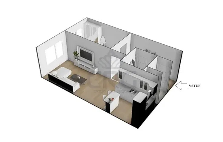 Prodej bytu 2+kk, Libčice nad Vltavou, Pod Saharou, 45 m2