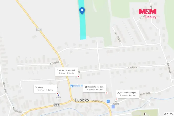 Prodej pozemku pro bydlení, Dubicko, 900 m2