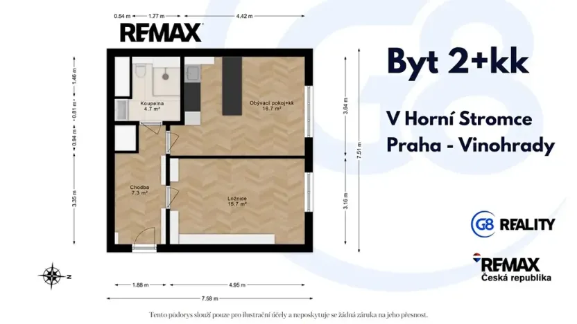 Prodej bytu 2+kk, Praha - Vinohrady, 49 m2