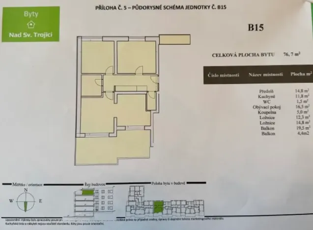 Prodej bytu 3+kk, Rakovník, Nad Nemocnicí, 77 m2