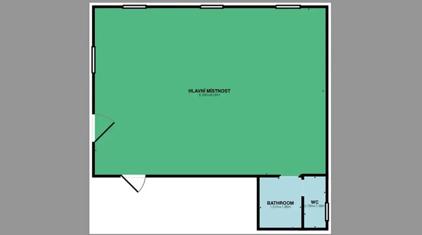 Pronájem obchodního prostoru, Jilemnice, Dolení, 55 m2