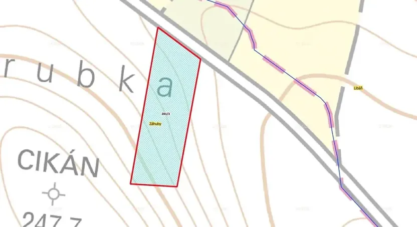 Prodej pole, Zelenecká Lhota, 4126 m2