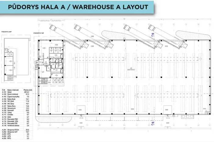 Pronájem výrobních prostor, Písek, 7000 m2