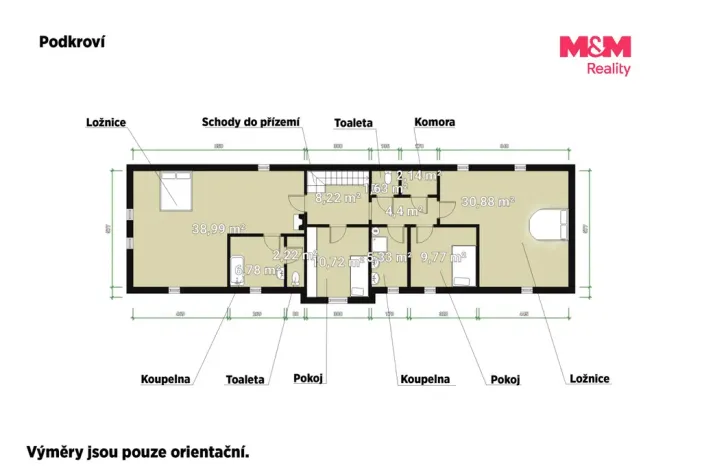 Prodej rodinného domu, Kladruby - Milevo, 102 m2