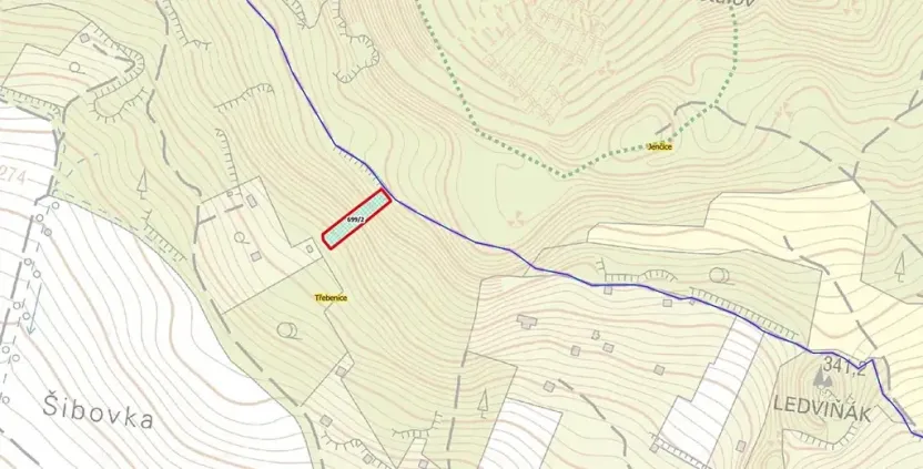 Prodej lesa, Třebenice, 1475 m2