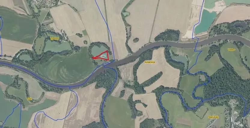 Prodej louky, Tři Dvory, 9469 m2