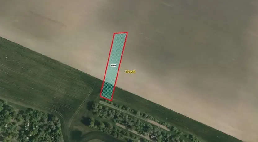 Prodej pole, Boharyně, 2572 m2