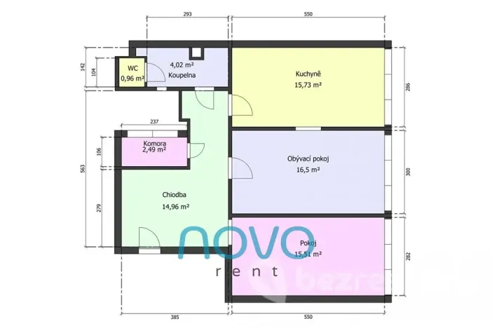 Pronájem bytu 3+kk, Praha - Nové Město, Opletalova, 71 m2