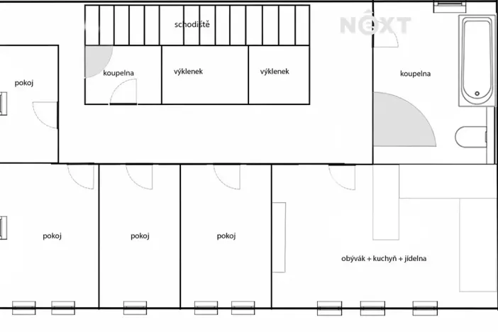 Prodej obchodního prostoru, Kardašova Řečice, nám. J. Hrubého, 550 m2