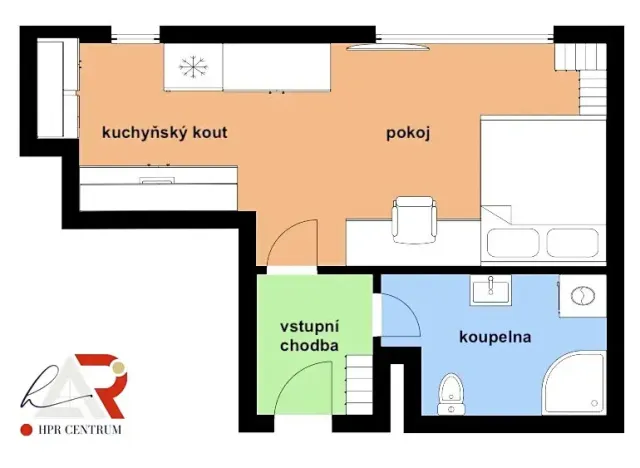 Prodej bytu 1+kk, Brno, Přírodní, 37 m2