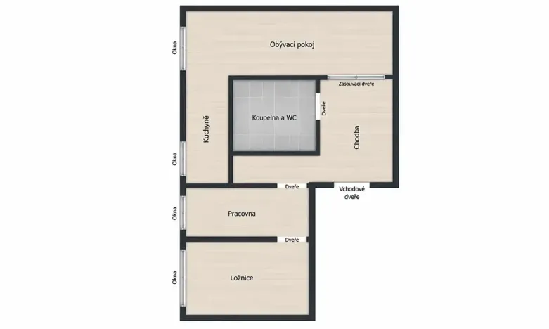 Prodej bytu 3+kk, Pardubice, Nová, 58 m2