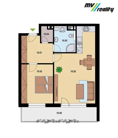 Pronájem bytu 2+kk, Nymburk, Ke Strouze, 58 m2