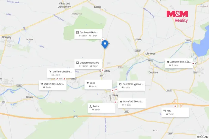 Prodej rodinného domu, Opolany - Oškobrh, 87 m2