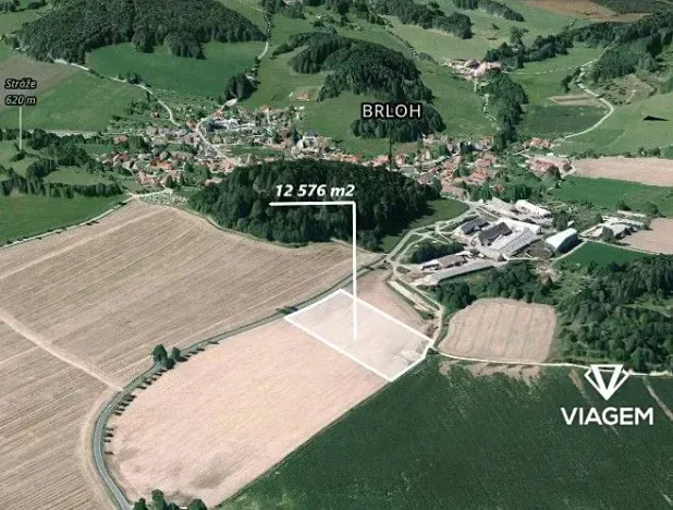 Prodej pole, Brloh, 12576 m2