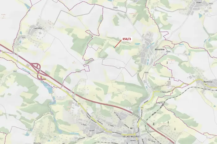 Dražba lesa, Velké Meziříčí, 1312 m2